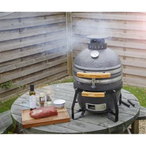 Dellonda Deluxe 16″(40cm) Ceramic Kamado Style BBQ