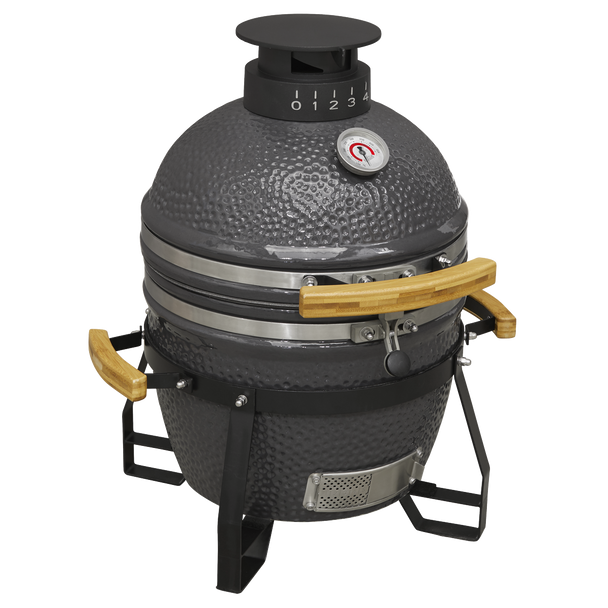 Dellonda Deluxe 16″(40cm) Ceramic Kamado Style BBQ