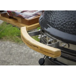 Dellonda Deluxe 22″(56cm) Ceramic Kamado Style BBQ with Wheeled Stand