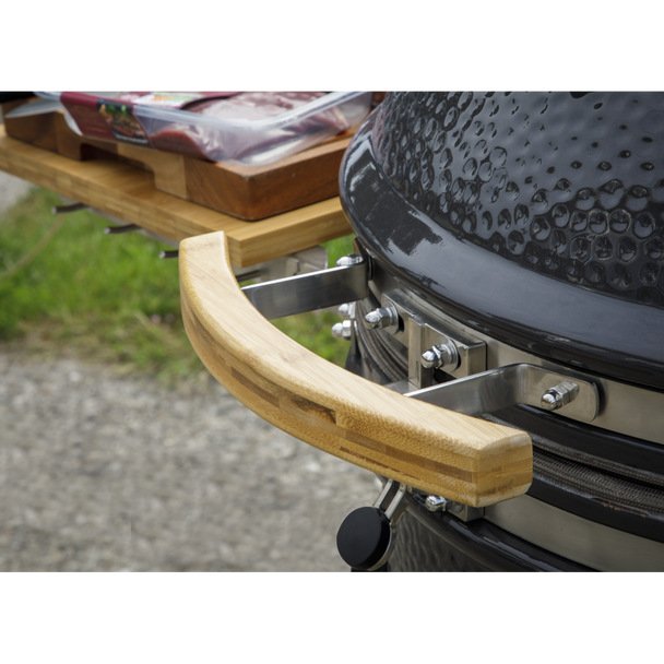 Dellonda Deluxe 22″(56cm) Ceramic Kamado Style BBQ with Wheeled Stand