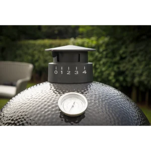 Dellonda Deluxe 22″(56cm) Ceramic Kamado Style BBQ with Wheeled Stand