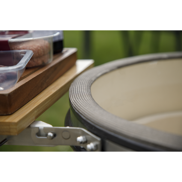 Dellonda Deluxe 22″(56cm) Ceramic Kamado Style BBQ with Wheeled Stand