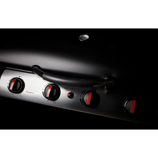 Dellonda 4 Burner Gas BBQ Grill with Piezo Ignition & Thermometer