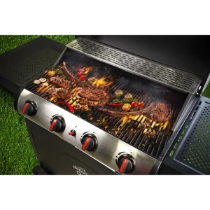Dellonda 4 Burner Gas BBQ Grill with Piezo Ignition & Thermometer