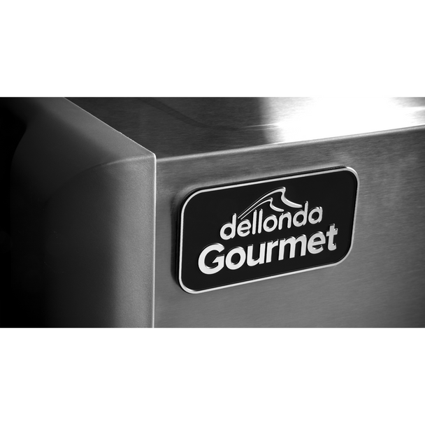 Dellonda 3 Burner Deluxe Gas BBQ Grill with Piezo Ignition & Thermometer – Stainless Steel