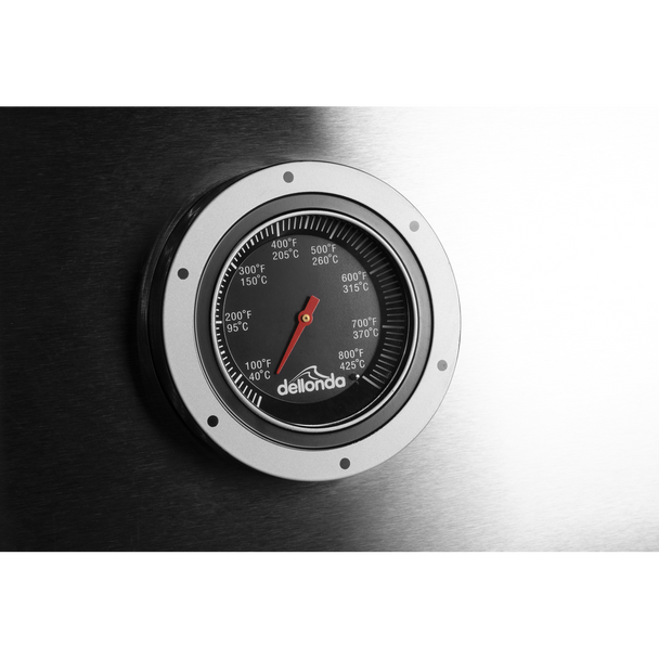Dellonda 3 Burner Deluxe Gas BBQ Grill with Piezo Ignition & Thermometer – Stainless Steel