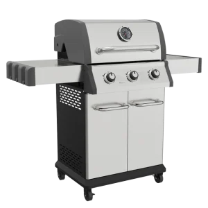 Dellonda 3 Burner Deluxe Gas BBQ Grill with Piezo Ignition & Thermometer – Stainless Steel