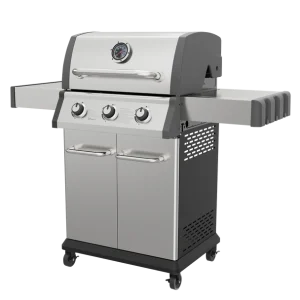 Dellonda 3 Burner Deluxe Gas BBQ Grill with Piezo Ignition & Thermometer – Stainless Steel