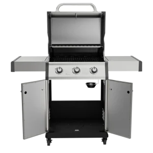 Dellonda 3 Burner Deluxe Gas BBQ Grill with Piezo Ignition & Thermometer – Stainless Steel