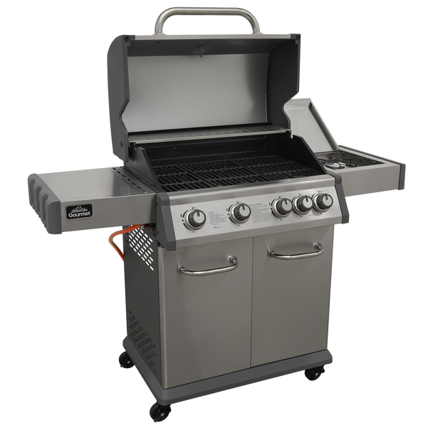 Dellonda 4+1 Burner Deluxe Gas BBQ Grill with Piezo Ignition & Thermometer – Stainless Steel
