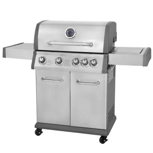 Dellonda 4+1 Burner Deluxe Gas BBQ Grill with Piezo Ignition & Thermometer – Stainless Steel