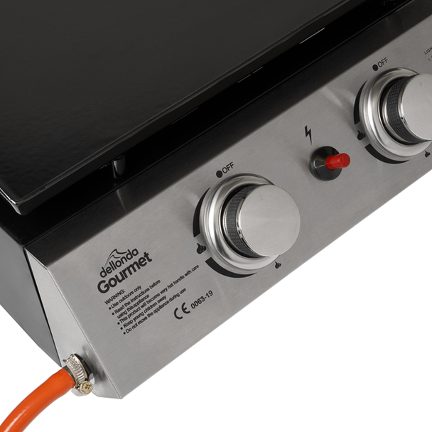 Dellonda 2 Burner Portable Gas Plancha