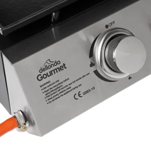 Dellonda 2 Burner Portable Gas Plancha