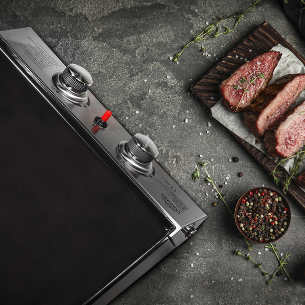 Dellonda 2 Burner Portable Gas Plancha