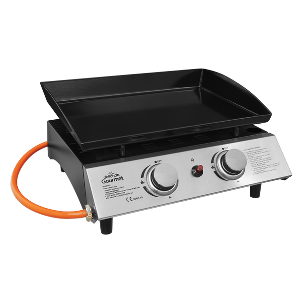 Dellonda 2 Burner Portable Gas Plancha