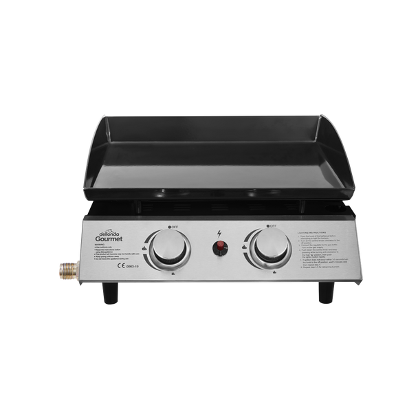 Dellonda 2 Burner Portable Gas Plancha