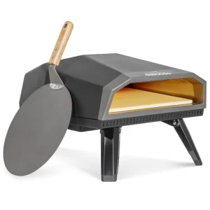Dellonda Gas Pizza Oven with Water-Resistant Cover/Carry Bag & 12″ Pizza Peel