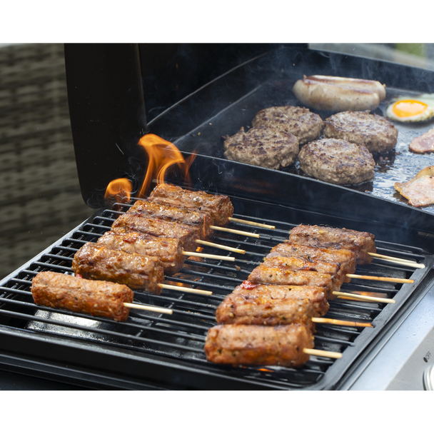 Dellonda 3 Burner Stainless Steel Portable Gas Plancha/Grill 8.5kW