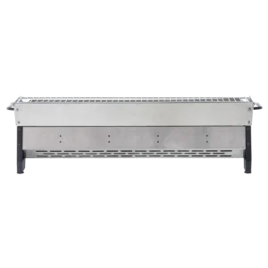 Dellonda 4 Burner Stainless Steel Portable Gas Plancha with Warming Rack 10kW