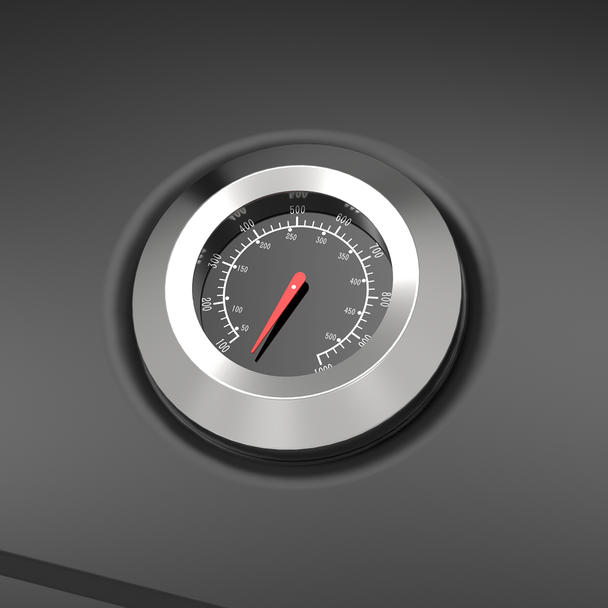 Dellonda Charcoal Grill BBQ Smoker & Trolley with 2 Side Shelves – Black