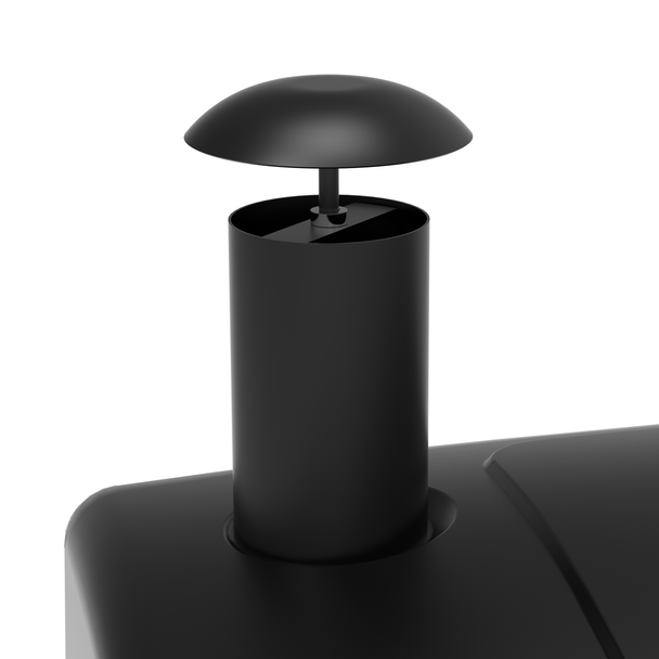 Dellonda Charcoal Grill BBQ Smoker & Trolley with 2 Side Shelves – Black