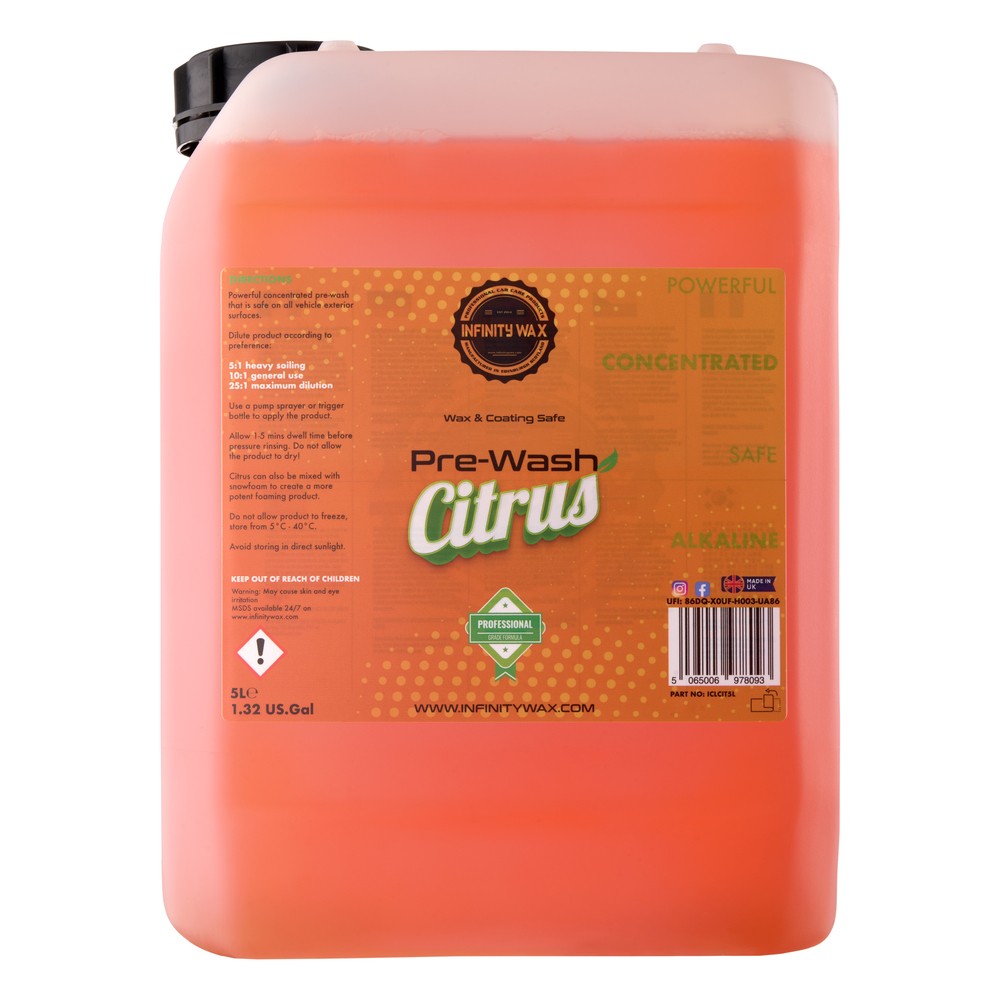 Infinity Wax Citrus Pre-Wash Concentrate 5L
