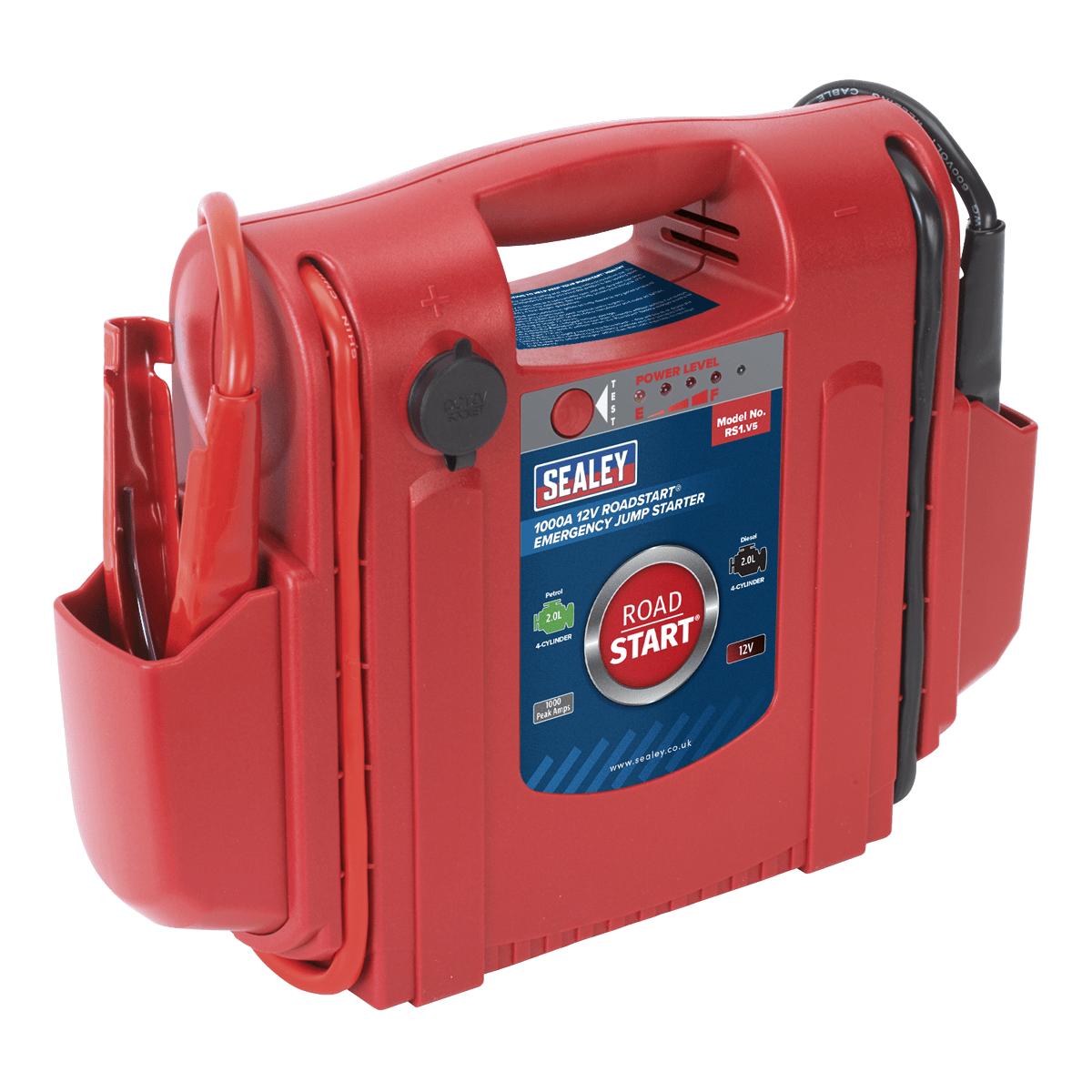 Sealey RoadStartĀ® Emergency Jump Starter 12V 1000 Peak Amps