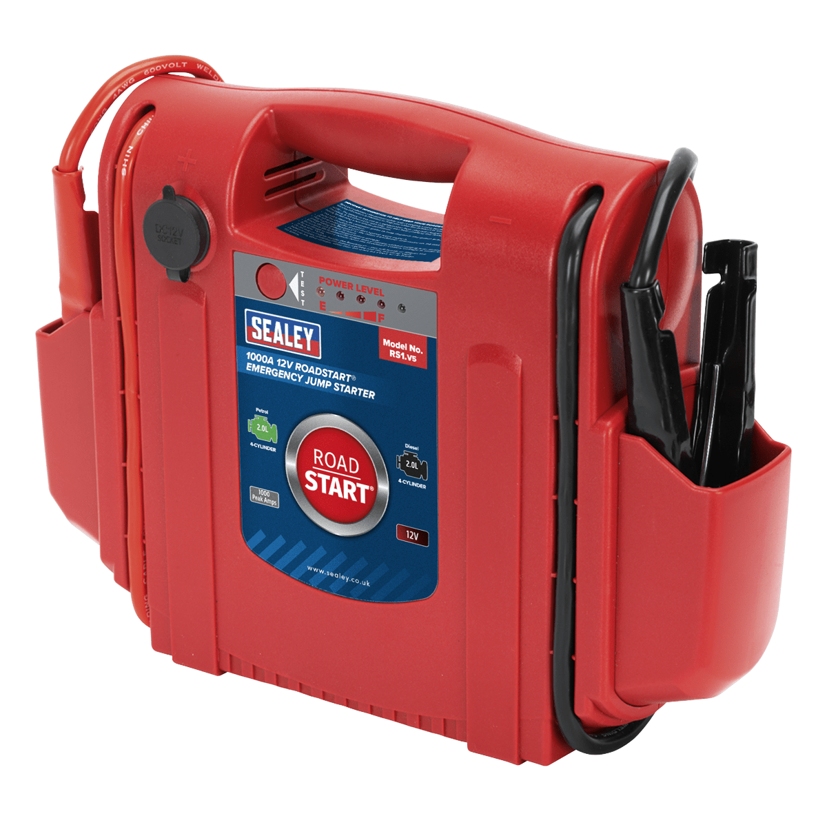 Sealey RoadStartĀ® Emergency Jump Starter 12V 1000 Peak Amps