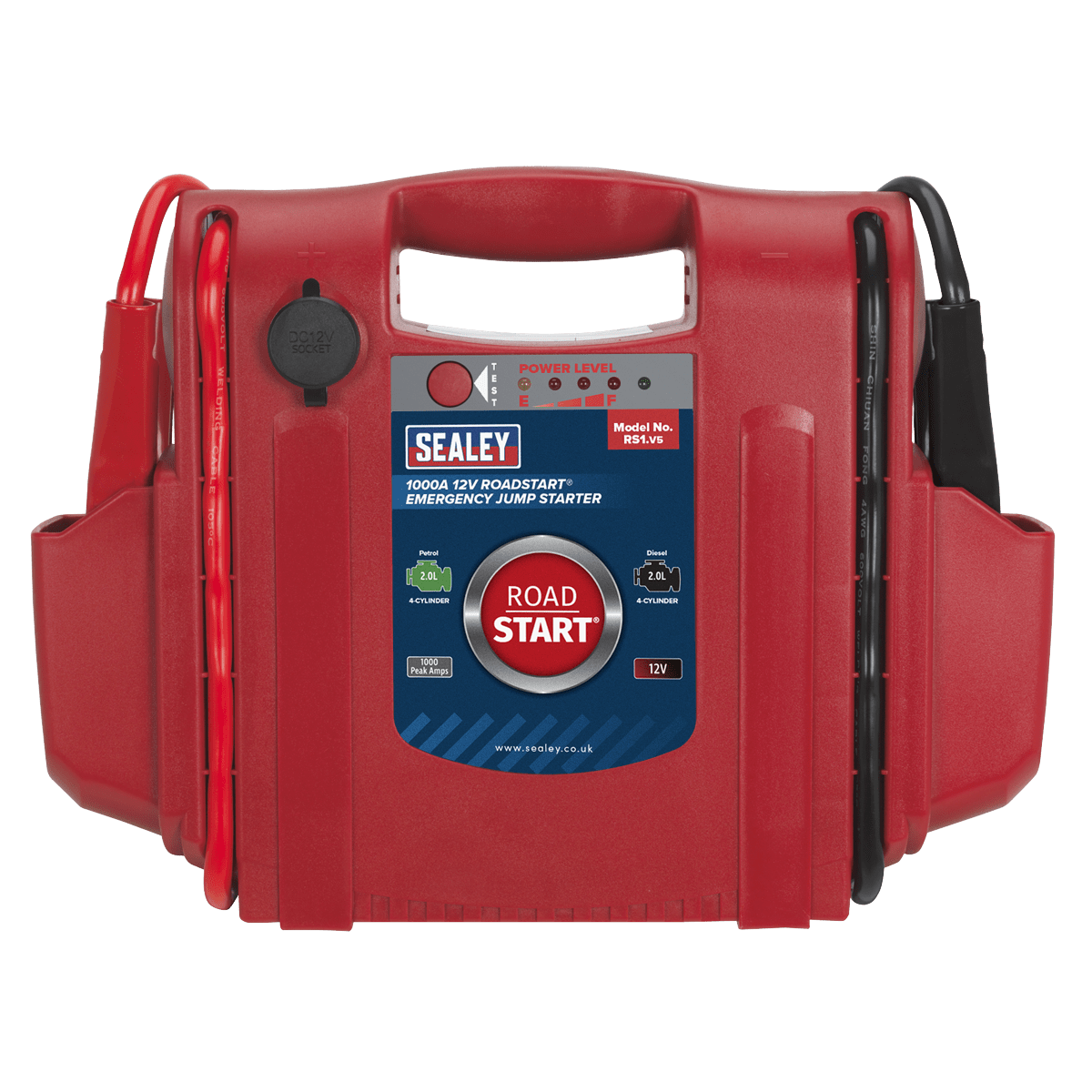 Sealey RoadStartĀ® Emergency Jump Starter 12V 1000 Peak Amps
