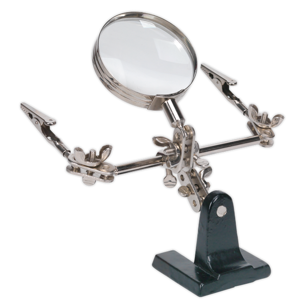Mini Robot Soldering Stand with Magnifier