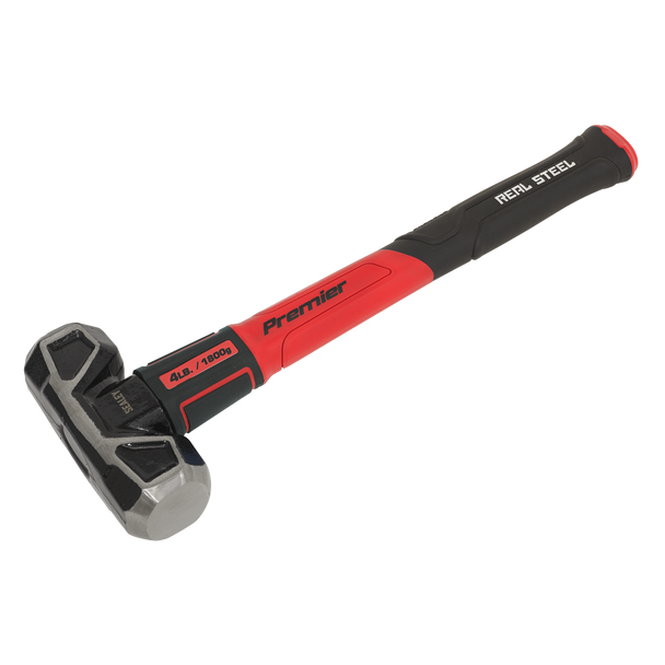 Premier Short Handle Sledge Hammer with Fibreglass Shaft 4lb