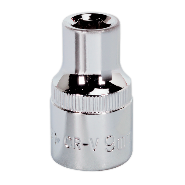Premier Fully Polished Socket 1/2″Sq Drive 9mm