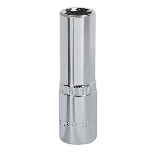 Premier Fully Polished Deep Socket 1/2″Sq Drive 14mm