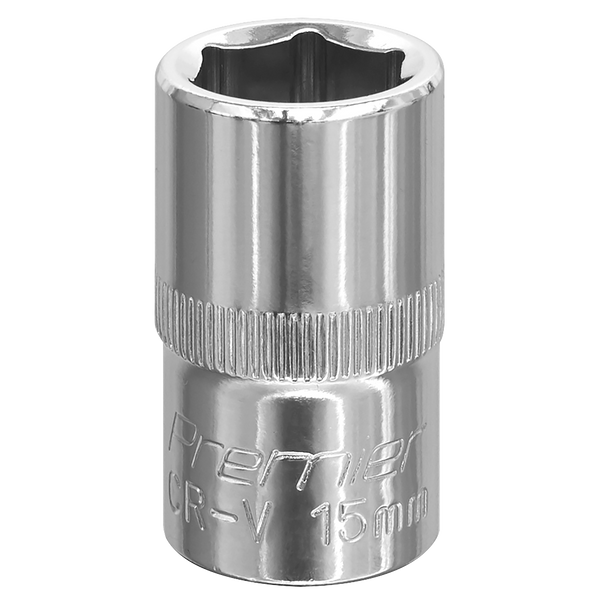 Premier Fully Polished Socket 1/2″Sq Drive 15mm