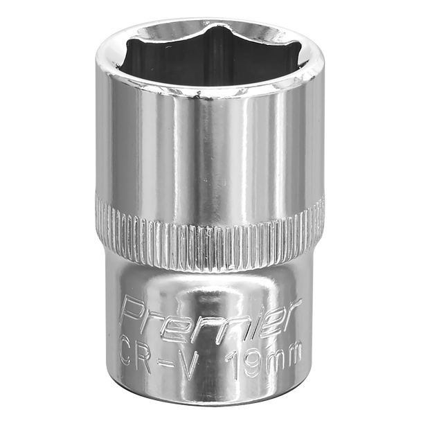 Premier Fully Polished Socket 1/2″Sq Drive 19mm