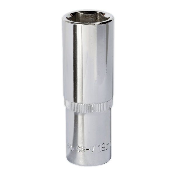 Premier Fully Polished Deep Socket 1/2″Sq Drive 19mm