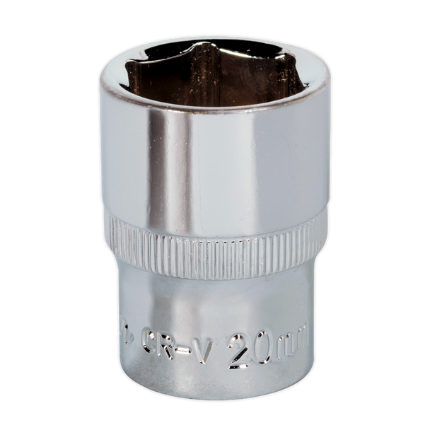 Premier Fully Polished Socket 1/2″Sq Drive 20mm
