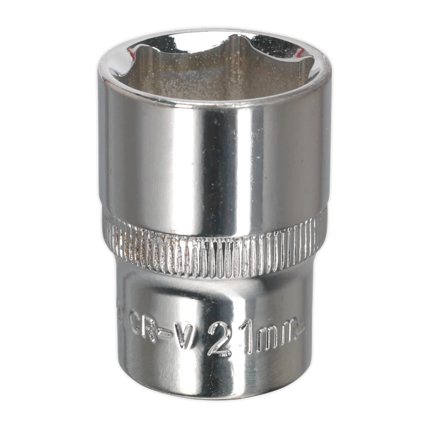 Premier Fully Polished Socket 1/2″Sq Drive 21mm