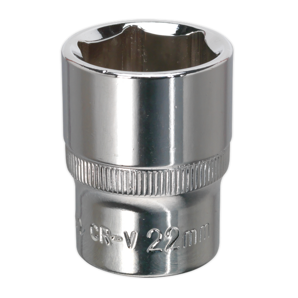 Premier Fully Polished Socket 1/2″Sq Drive 22mm