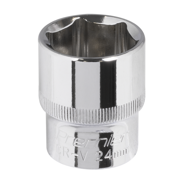 Premier Fully Polished Socket 1/2″Sq Drive 24mm