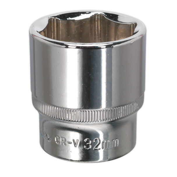 Premier Fully Polished Socket 1/2″Sq Drive 32mm