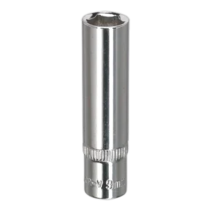 Premier Fully Polished Deep Socket 1/4″Sq Drive 9mm