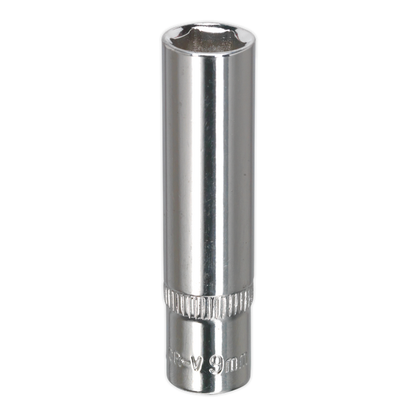 Premier Fully Polished Deep Socket 1/4″Sq Drive 9mm