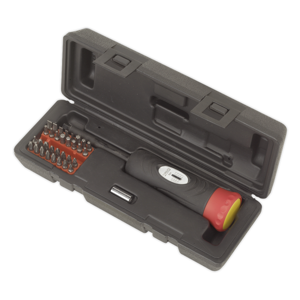Premier Digital Torque Screwdriver Set 1/4″Sq Drive 2-10Nm 34pc