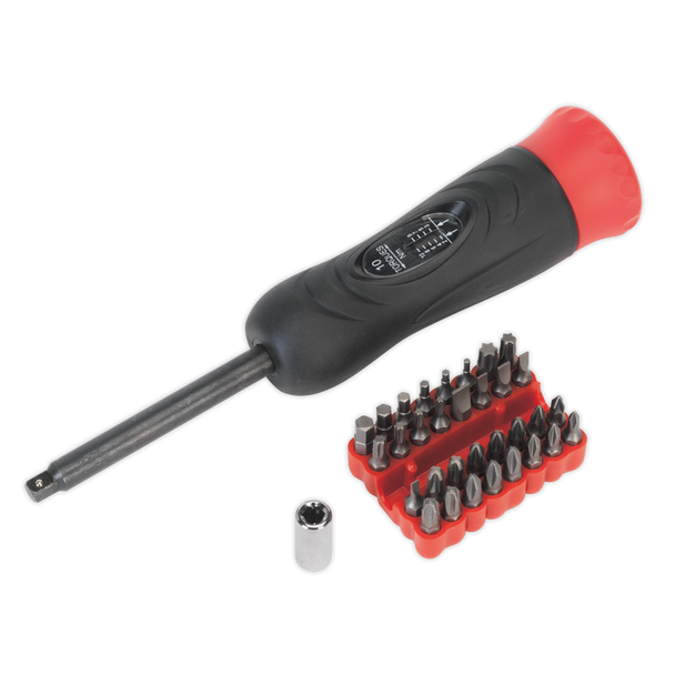 Premier Digital Torque Screwdriver Set 1/4″Sq Drive 2-10Nm 34pc
