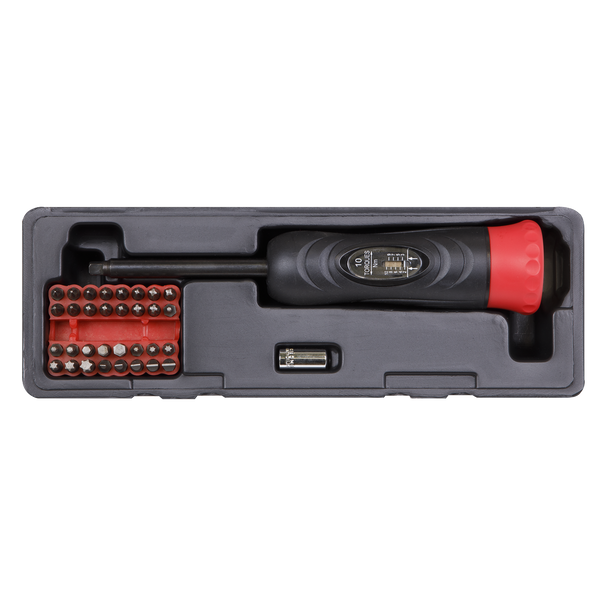 Premier Digital Torque Screwdriver Set 1/4″Sq Drive 2-10Nm 34pc