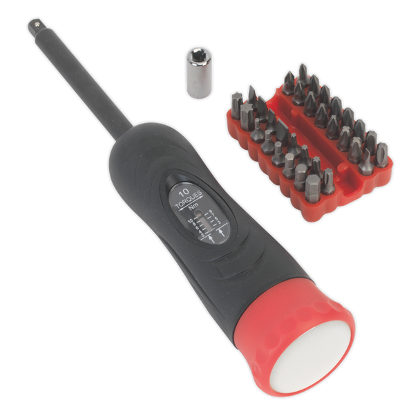 Premier Digital Torque Screwdriver Set 1/4″Sq Drive 2-10Nm 34pc