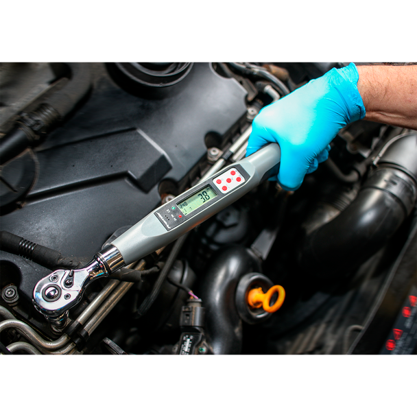 Premier Digital Torque Wrench Digital 3/8″Sq Drive 2-24Nm