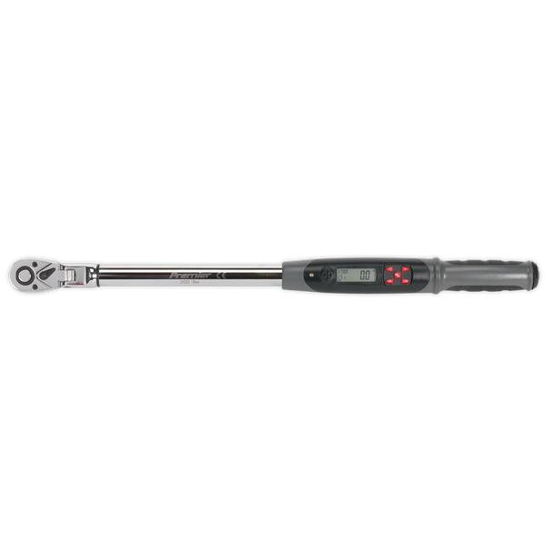 Premier Flexi-Head Digital Torque Wrench with Angle Function 1/2″Sq Drive 20-200Nm