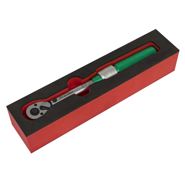 Premier Calibrated Micrometer Torque Wrench 1/4″Sq Drive 5-25Nm